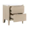 BM335835_2_97b9e891-d199-448a-b095-b1a28084fb6b Maty Nightstand, 2 Drawers, White Marble Top, Light Oak Brown Ceruse