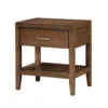 BM335838_2_a01585e5-da20-476c-952f-702f50072e54 Evi Nightstand, 1 Drawer w Lower Open Shelf, Brushed Rich Brown Wood
