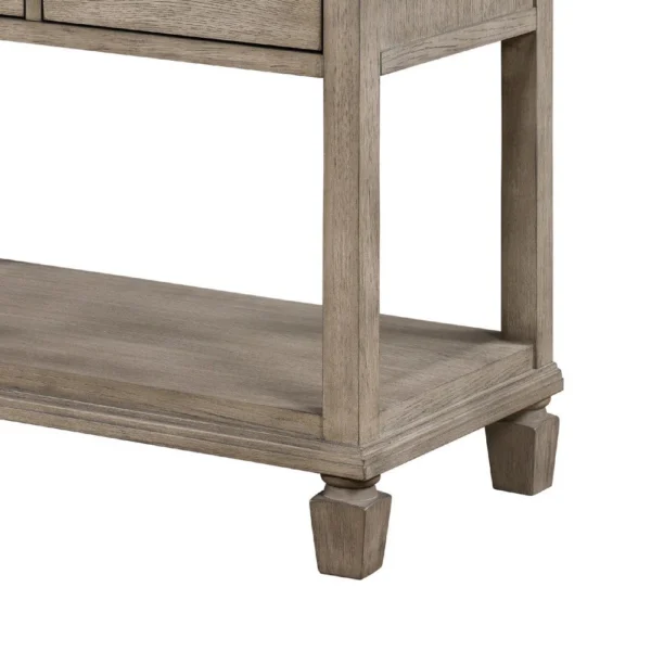 Cely Nightstand, 2 Drawers with Lower Open Shelf, Gray Oak Veneer