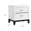 BM335853_4_befb0d90-e50c-4088-99a5-b1d02b8310dd Ameya Nightstand, 2 Drawers w Chrome Handles, White and Black, 25 Inch