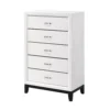 BM335855_2_71e25727-916f-4886-b83d-ed428c92b9d8 Ameya Tall Dresser Chest, 5 Drawers w Chrome Handles, White and Black