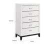 BM335855_4_2baac793-dea0-411e-bc2f-525f193e46f2 Ameya Tall Dresser Chest, 5 Drawers w Chrome Handles, White and Black