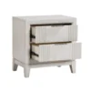 BM335904_1_9264e7c8-b3f8-4505-85c5-cfa5d1f52a92 Flo Nightstand, 2 Drawers, Antique White Wood, Chrome Edge Handles