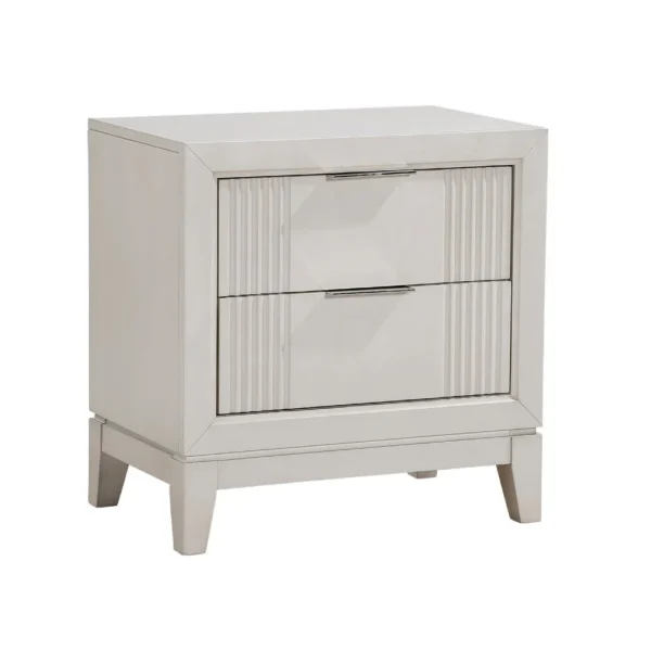 BM335904_826acb25-2023-4b1f-8ad3-63547d3d330d Flo Nightstand, 2 Drawers, Antique White Wood, Chrome Edge Handles