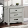 BM335907_5 Brok Nightstand, 3 Drawers, Light Gray Acacia Wood, Black Bar Handles
