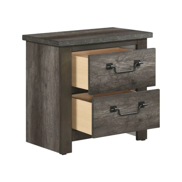 BM335910_1_44357669-2933-4a7a-90ab-fd40214b1c38 Nemy Nightstand, 2 Drawers, Gray Melamine Laminate, Drop Handles