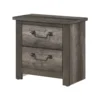 BM335910_2_8f4ced99-af32-449d-bc5e-9c65940aece5 Nemy Nightstand, 2 Drawers, Gray Melamine Laminate, Drop Handles