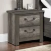 BM335910_5 Nemy Nightstand, 2 Drawers, Gray Melamine Laminate, Drop Handles