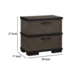 BM335913_4_d871d7e5-9377-4e65-b2df-83f57e25c012 Acy Nightstand, 2 Drawers, Brownish Gray and Black Wood, Bar Handles