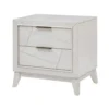 BM335919_3_7cafb4d5-b945-4dae-834a-dccc37c2fb3f Zine Nightstand, 2 Drawers, Antique White Oak Wood, Flat Black Handles