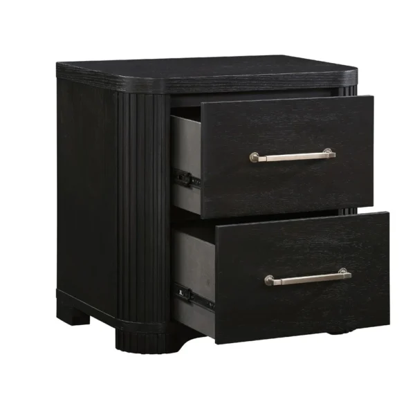 BM335925_1_f9741c49-9121-4b6d-813e-a920bb47ce4e Chas Nightstand, 2 Drawers Brass Bar Handles, Charcoal Black Wood