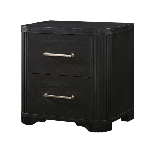 BM335925_3_eb2d47f8-7218-4f27-aedf-33d1ddd48868 Chas Nightstand, 2 Drawers Brass Bar Handles, Charcoal Black Wood