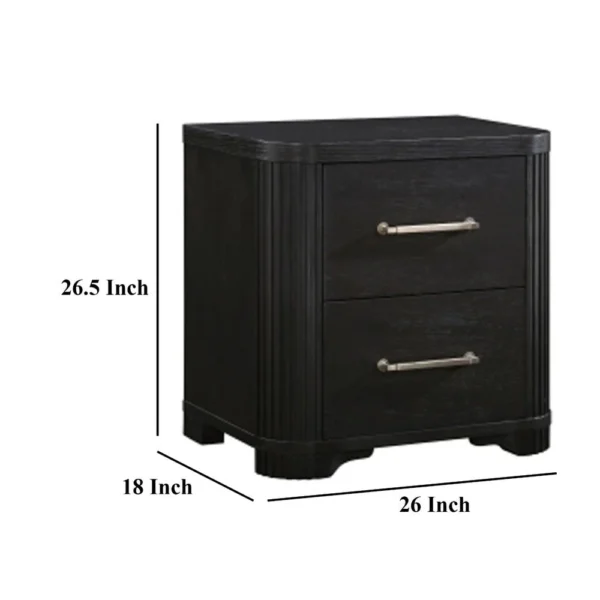 BM335925_4_d33b161d-0930-4200-90cd-5ba03135de20 Chas Nightstand, 2 Drawers Brass Bar Handles, Charcoal Black Wood