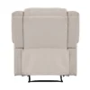 Chris Manual Pull Tab Recliner Chair, Tufted Oatmeal Beige Polyester