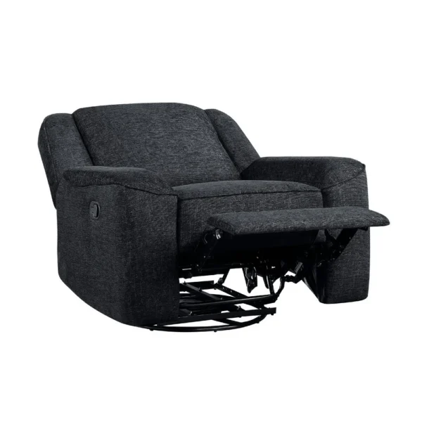 BM335937_1_348d81a9-9809-4ba9-8261-f4673e477caa Ruma Swivel Manual Reclining Chair w Tab Pull, Ebony Black Chenille