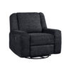 BM335937_a6d53938-ac84-481a-b886-5e45e380caf1 Ruma Swivel Manual Reclining Chair w Tab Pull, Ebony Black Chenille