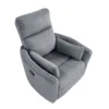 BM335947_1_e455cf22-83a0-46c1-8b15-7433b6a634d8 Rix Manual Swivel Glider Recliner Chair, 2 Pillows, Gray Corduroy