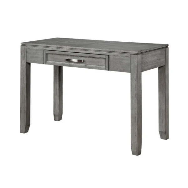 Thiem Writing Laptop Desk, 1 Drawer, Gray Wood Veneer, 42 Inch