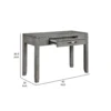 Thiem Writing Laptop Desk, 1 Drawer, Gray Wood Veneer, 42 Inch