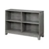 Thiem Cubby Bookcase, 43 Inch Wide 4 Shelves, Rustic Gray Veneer