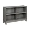 Thiem Cubby Bookcase, 43 Inch Wide 4 Shelves, Rustic Gray Veneer