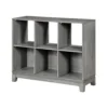 BM335960_1_fb224a59-3999-4978-bfc7-9cd843a35b03 Thiem Cubby Bookcase, 6 Cube Style Shelves, Rustic Gray Veneer 40 Inch