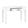Thiem Writing Laptop Desk, 1 Drawer, White Veneer, 42 Inch