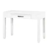 Thiem Writing Laptop Desk, 1 Drawer, White Veneer, 42 Inch