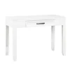Thiem Writing Laptop Desk, 1 Drawer, White Veneer, 42 Inch