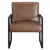 BM335996_1_1de78cc0-3d85-4a27-9e47-2a2300b812f2 Mackie Accent Armchair, Dark Brown Faux Leather, Black Metal Frame
