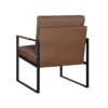 BM335996_2_c5e0e76a-e9fa-4e51-a396-de350f915dce Mackie Accent Armchair, Dark Brown Faux Leather, Black Metal Frame