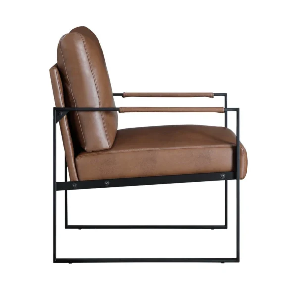 BM335996_3_c7e4c514-efdd-44cf-8e89-14cf5027f4fe Mackie Accent Armchair, Dark Brown Faux Leather, Black Metal Frame