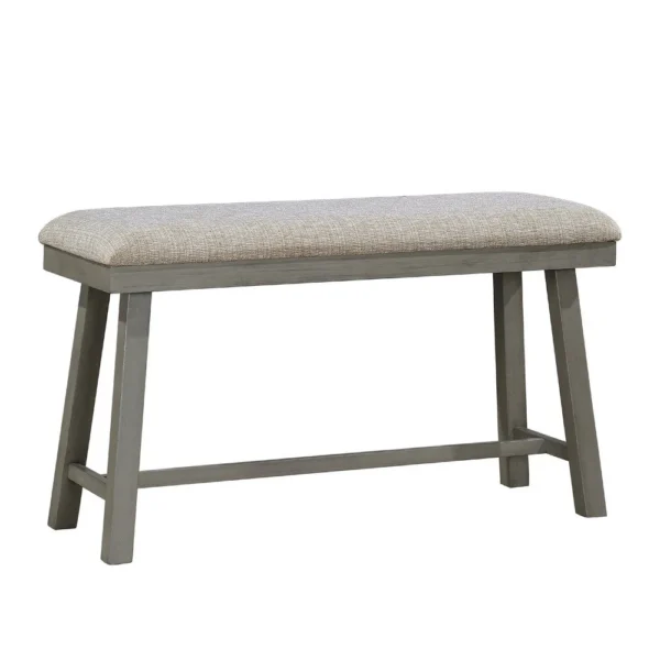 BM336003_db606cdf-9019-4f1f-8a03-c6f031c40d99 Anab Counter Height Bench, Foam Cushioned Polyester, Gray Wood