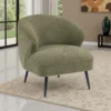 BM336015_5 Neda Accent Chair, Soft Sage Green Boucle, Curved Barrel Back