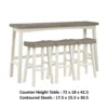 BM336039_4_178be020-816c-4a85-b882-17d6fd12f372 Casy 4pc Bar Height TableSet, 3 Contour Seat Stools, White Brown Wood