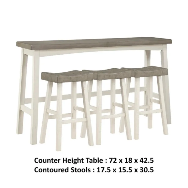BM336039_4_178be020-816c-4a85-b882-17d6fd12f372 Casy 4pc Bar Height TableSet, 3 Contour Seat Stools, White Brown Wood