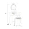 BM336211_4_6c0f2b0b-fc9e-42de-85ed-561f7a9e6aa6 Anvy Vanity Desk Set with Mirror and Stool, 4 Drawers, Pink Wood