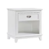 BM336219_fb30218c-0a57-4a77-a0ca-20fcfbbea9e9 Sely Nightstand, 1 Drawer w Open Cubby, White Wood, Ring Handle