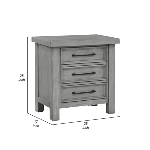 BM336314_4_2fcb9983-6802-436c-91c2-423052009dec Daisy Nightstand, Gray Mango Veneer, 3 Drawers, Bronze Metal Knobs