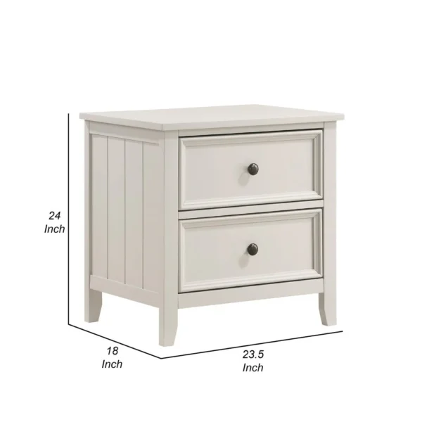 BM336320_4_393c9476-6b3b-413b-b306-3162468adb0b Etgo 2 Drawer Nightstand, 24 Inch, White Melamine Veneer
