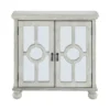 BM336331_1_56b1b391-8316-4a8c-979b-ea8177ea8264 Anik Accent Cabinet, 2 Mirror Inlaid Glass Door, Antique White Wood