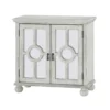 BM336331_3_86cb9637-43a0-4169-8c4f-e9fd4039f62b Anik Accent Cabinet, 2 Mirror Inlaid Glass Door, Antique White Wood