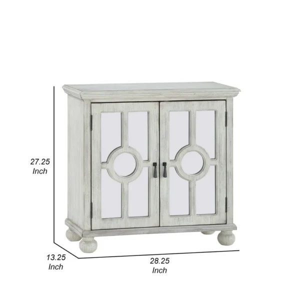 BM336331_4_58881a42-693d-495c-a97b-6f451795cd5d Anik Accent Cabinet, 2 Mirror Inlaid Glass Door, Antique White Wood