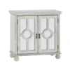 BM336331_53af77f1-c335-426c-943c-d524c9501433 Anik Accent Cabinet, 2 Mirror Inlaid Glass Door, Antique White Wood