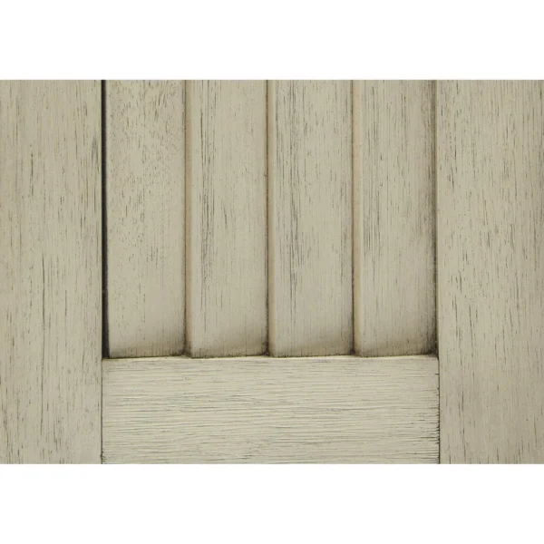 Wali 44 Inch Bench with Lift Top Storage, Cushioned Seat Antique White