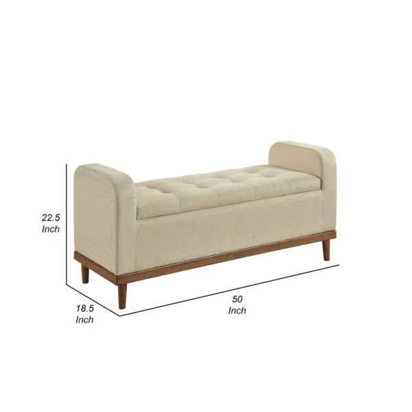 BM336335_4_f9372937-ff26-418b-8baa-e2e7a53385c5 Bity Lift Top Storage Bench, Light Brown Textured Fabric, Wood 50 Inch