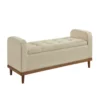 BM336335_8c947a29-175d-4e58-b86b-2bf9469cffe7 Bity Lift Top Storage Bench, Light Brown Textured Fabric, Wood 50 Inch