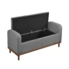 BM336338_2_aaf3a00a-6287-4302-b6de-eb9dca7edafc Bity Lift Top Storage Bench, Medium Gray Textured Fabric, Wood 50 Inch