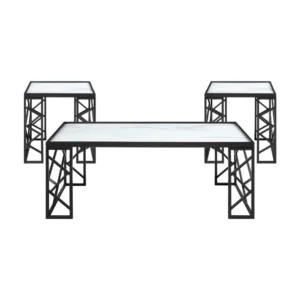 BM336353_0f37e1a3-952b-42cb-b301-e6aeae7e8e85 Anya 3pc Coffee and End Table Set, White Marble Print Glass Top, Black