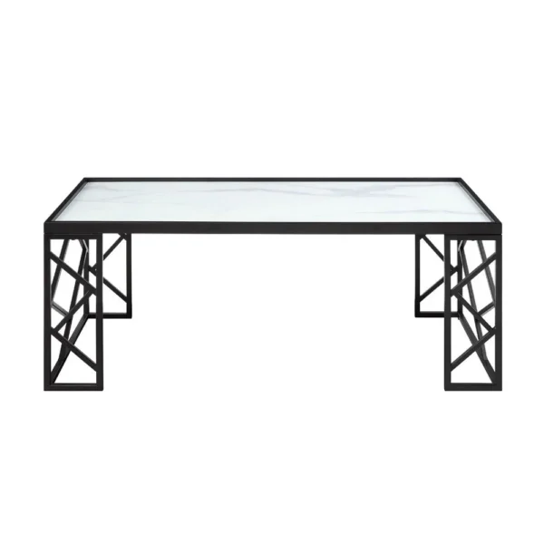 BM336353_1_536354ae-a9a0-4cd9-acb3-be8119e88969 Anya 3pc Coffee and End Table Set, White Marble Print Glass Top, Black